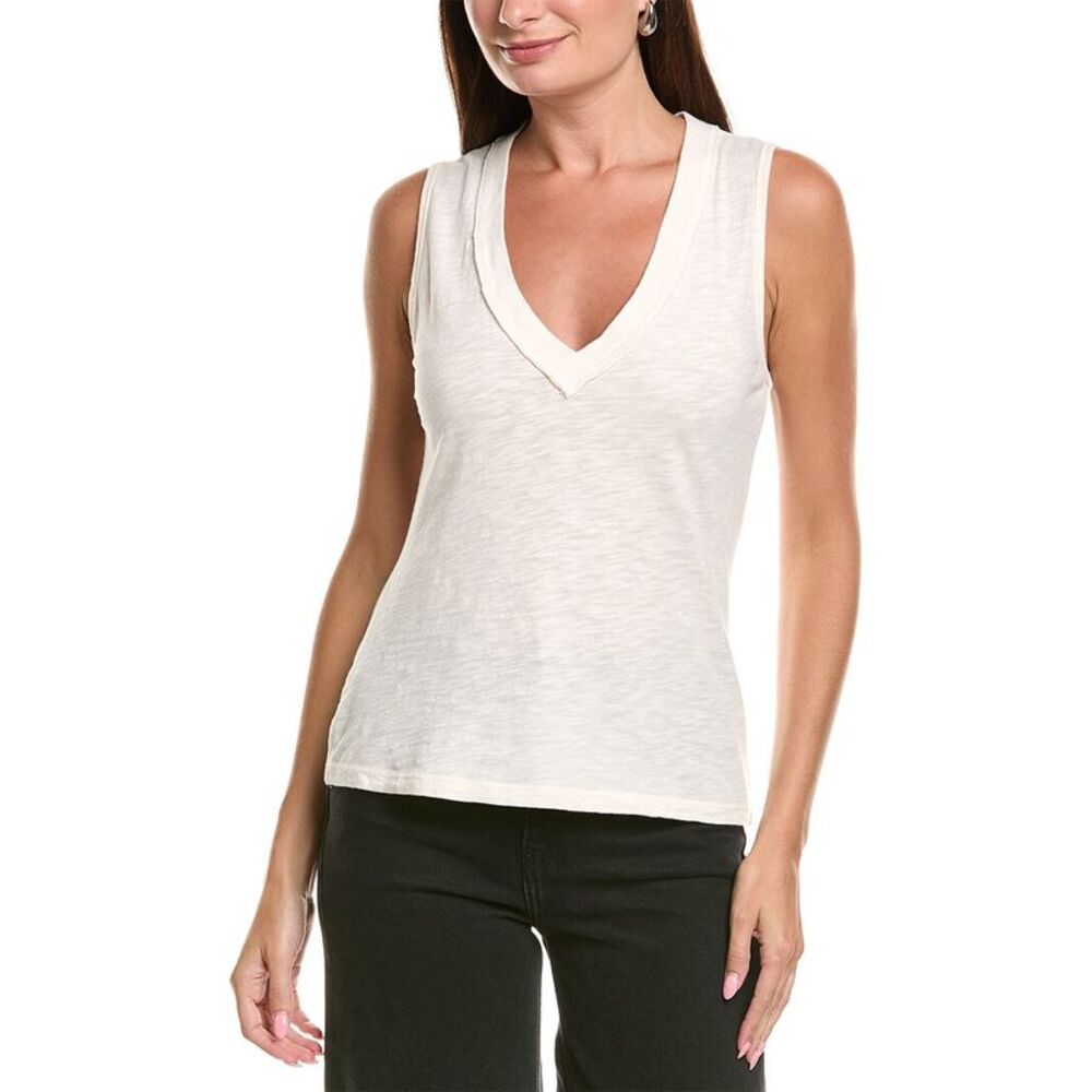 Project Social T Womens Let Me Know Slub V Neck Tank